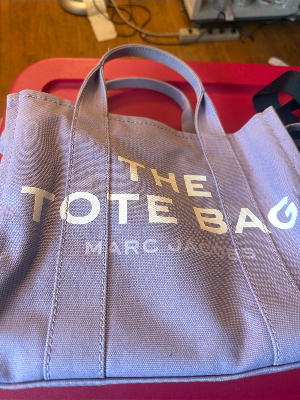 Marc Jacobs Lavender Canvas Tote medium size used